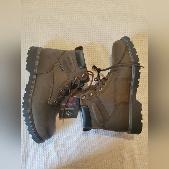 Wolverine Men's Brown Leather Boots - Picture 10 of 14